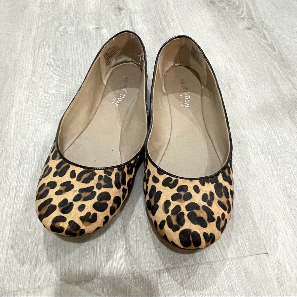 Kenneth Cole , faux cheetah fur flats